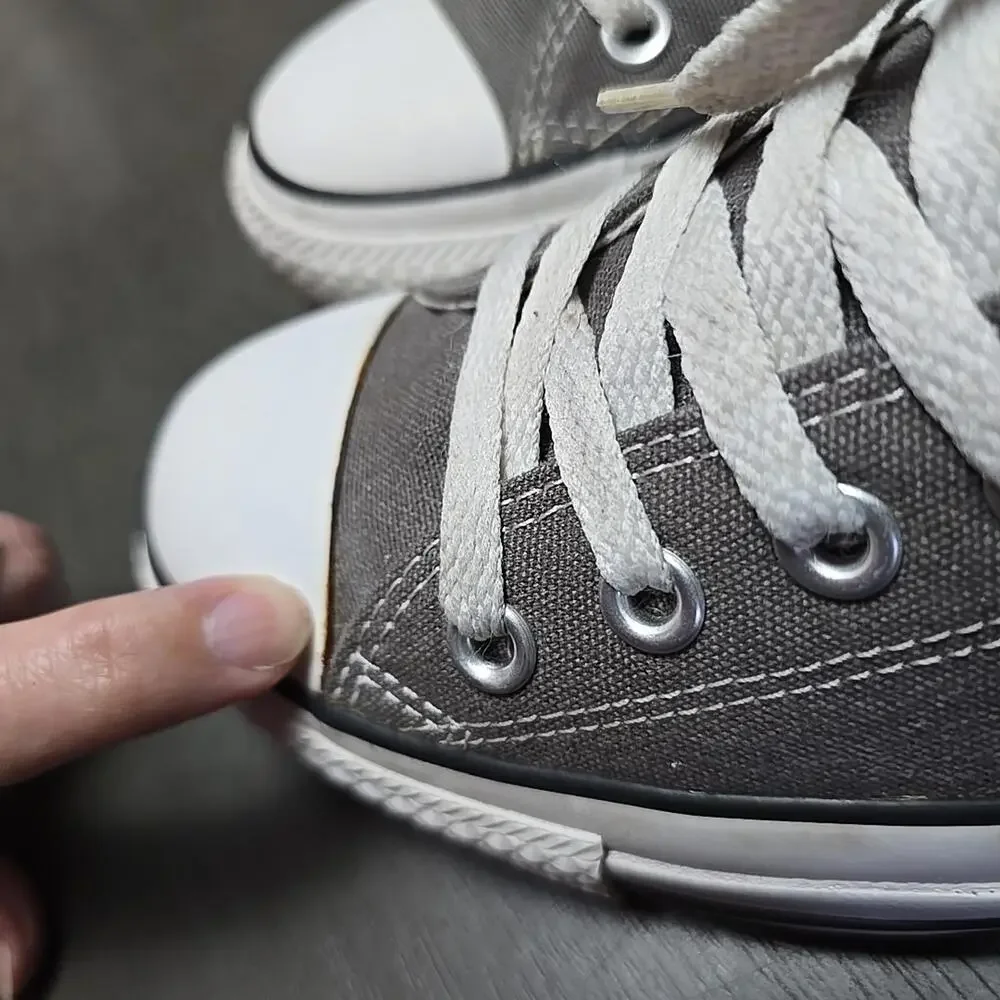 Converse All Star Chuck Taylor Shoes M6 W8 Gray Low Top Sneakers Athletic 1J794 - Picture 5 of 9